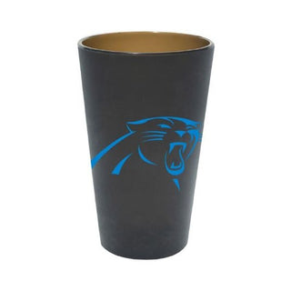 Silicone Pint Glass: Carolina Panthers 16oz - Smoke