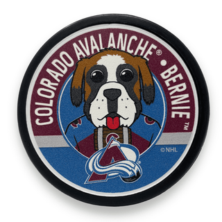 Colorado Avalanche Puck - Bernie Mascot