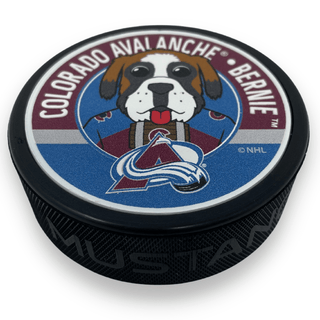 Colorado Avalanche Puck - Bernie Mascot