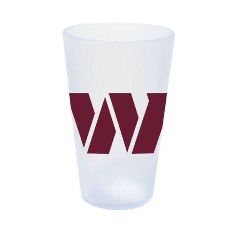 Silicone Pint Glass: Washington Commanders 16oz - Ice