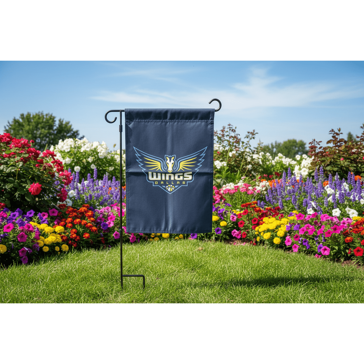 Dallas Wings Double-Sided Garden Flag – 13" x 18"