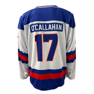 Jack O'Callahan USA Hockey Miracle on Ice 1980 Official Reversible Hockey Jersey