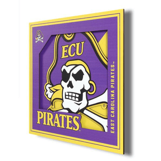 Wall Art: East Carolina Pirates Logo Series 12"x12"