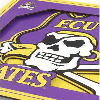 Wall Art: East Carolina Pirates Logo Series 12"x12"