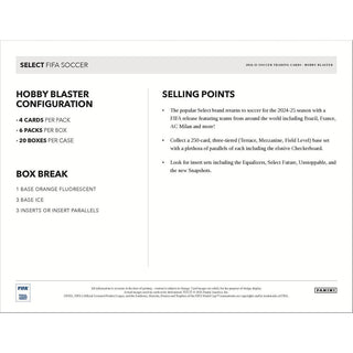 2024-25 Panini Select FIFA Soccer Hobby Blaster Box