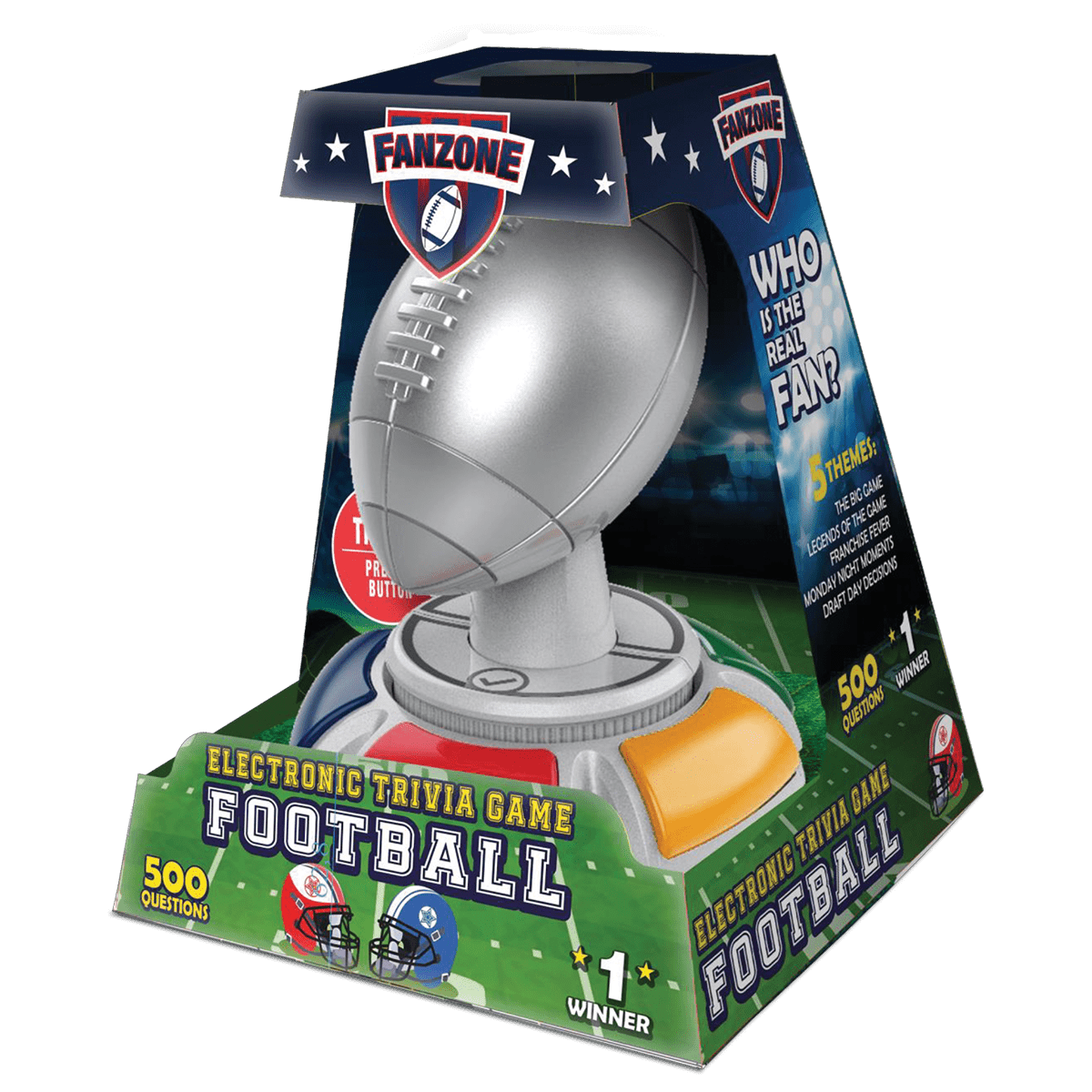 Fanzone Football Trivia Electronic Game – NFL Quiz for Fans & Game Night