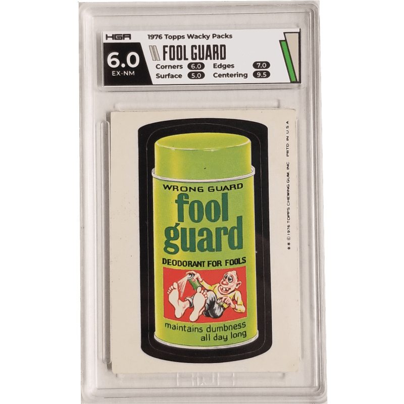 1976 Topps Wacky Packs - Fool Guard HGA 6.0