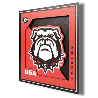 Wall Art: Georgia Bulldogs Logo Series 12"x 12"