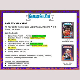 2023 Topps Garbage Pail Kids Series 2 InterGOOlactic Mayhem Hobby Box