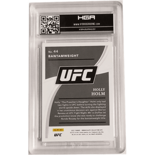 Holly Holm: 2021 Panini Immaculate UFC Gold #44 HGA 9.5