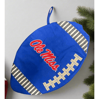 Stocking: Ole Miss Rebels Football Shaped