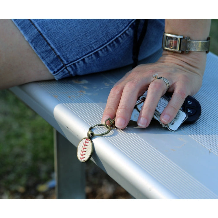 Baseball Seam Keychain