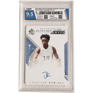 Jonathan Kuminga: 2021 Upper Deck SP Authentic Employee Exclusive Future Watch Autograph #UD-JK HGA 9.5