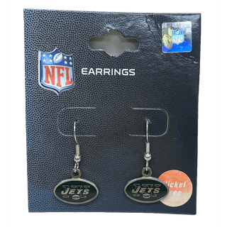 Earrings: New York Jets