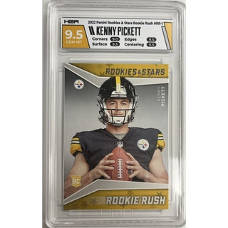 Kenny Pickett: 2022 Panini Rookies & Stars Rookie Rush #RR-1, HGA: 9.5