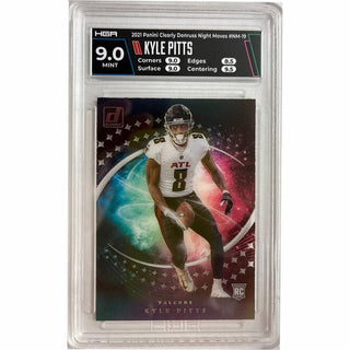 Kyle Pitts: 2021 Panini Clearly Donruss Night Moves #NM-19 HGA 9.0