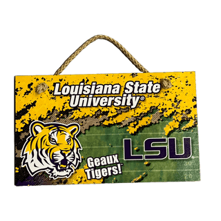 Louisiana State University Team Wood Sign