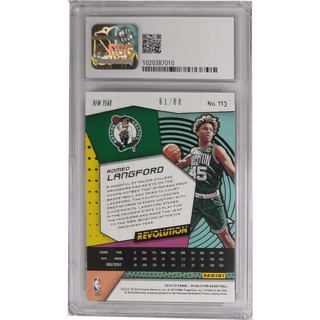 Romeo Langford: 2019-20 Panini Revolution Chinese New Year Emerald #113 CSG 9