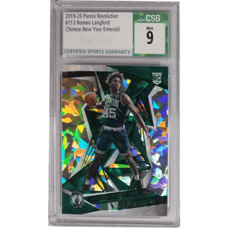 Romeo Langford: 2019-20 Panini Revolution Chinese New Year Emerald #113 CSG 9