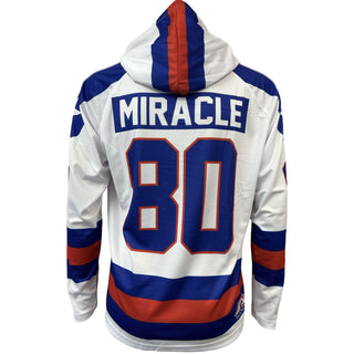 Miracle on Ice USA Hockey 1980 Lightweight White Hoodie