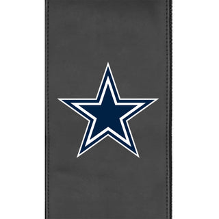 Silver Loveseat with Dallas Cowboys Primary Logo