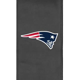 Silver Loveseat with New England Patriots Primary Logo
