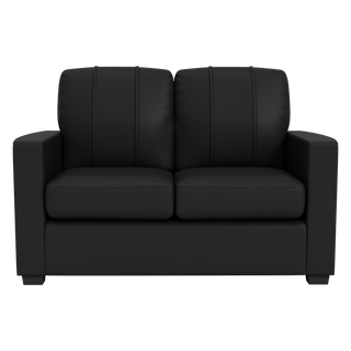 Silver Loveseat with Atlanta Braves Logo
