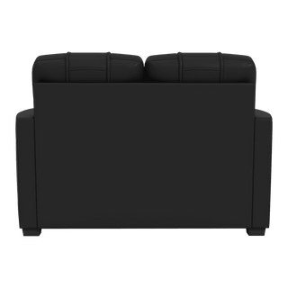 Silver Loveseat with Detroit Lions Helmet Logo