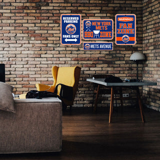 New York Mets Four Piece Sign Set