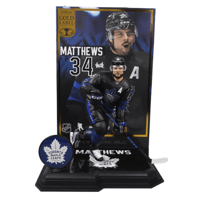 Figure: Auston Matthews - Toronto Maple Leafs - Gold Label Collection ...
