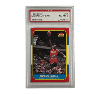 Michael Jordan 1986 Fleer #57 PSA 8
