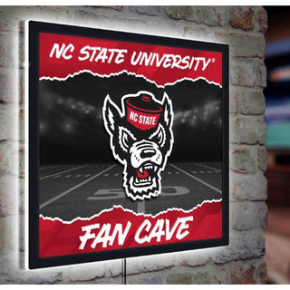 LED Wall Decor: North Carolina State 23"x23" Square Edgelight