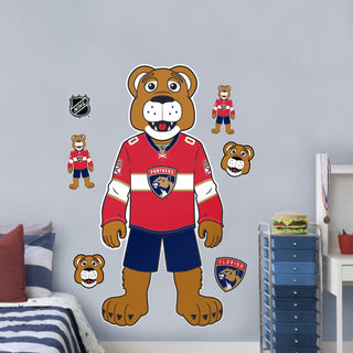 Florida Panthers Repositionable Wall Decal Set - Mascot