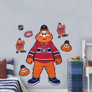 Montreal Canadiens Repositionable Wall Decal Set - Mascot