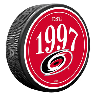 Carolina Hurricanes Puck - Founding Year