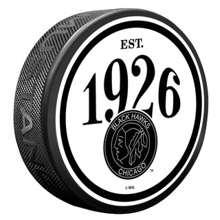 Chicago Blackhawks Puck - Founding Year