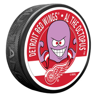 Detroit Red Wings Al The Octopus Mascot Textured Puck