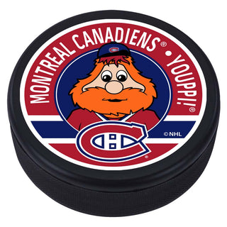 Montreal Canadiens Youppi Mascot Textured Puck