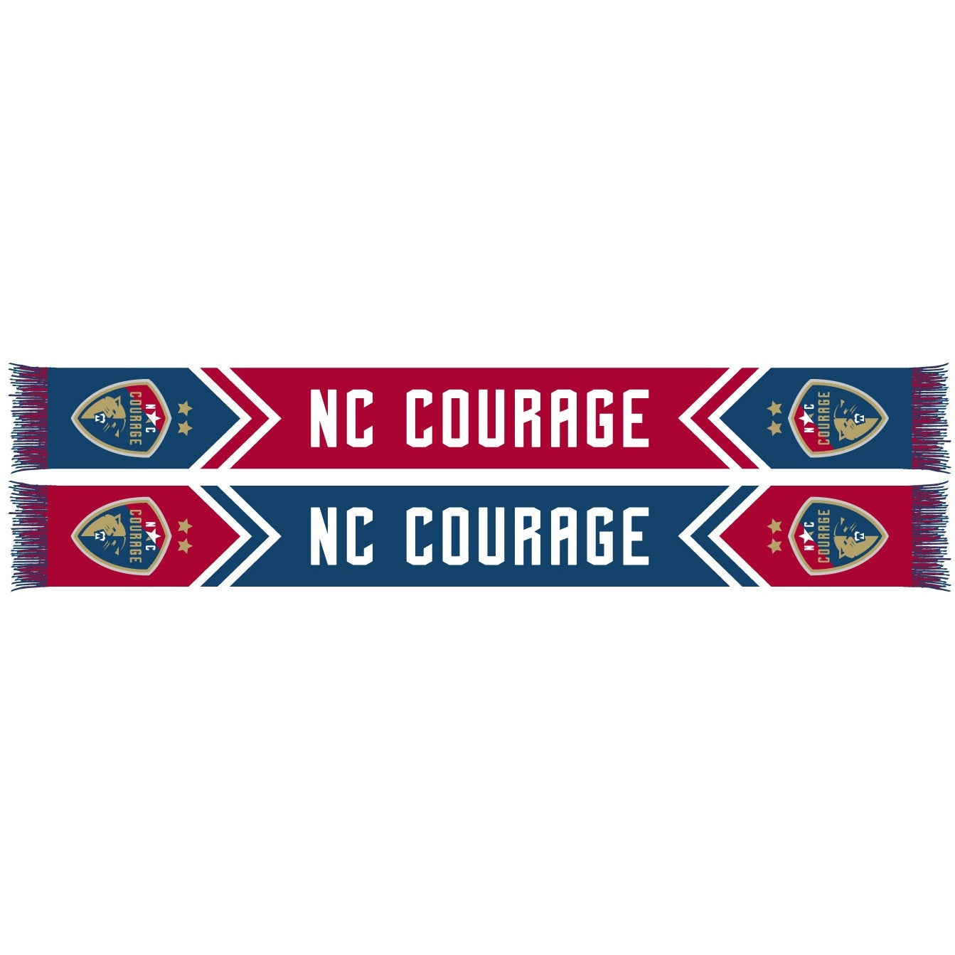NORTH CAROLINA COURAGE SCARF- Chevron HD Knit