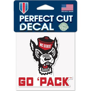 Decal: North Carolina State "Go 'Pack" 4x4in