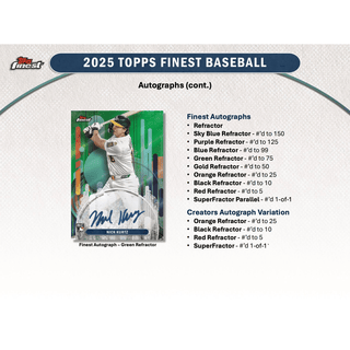 2025 Topps Finest Baseball Hobby Box