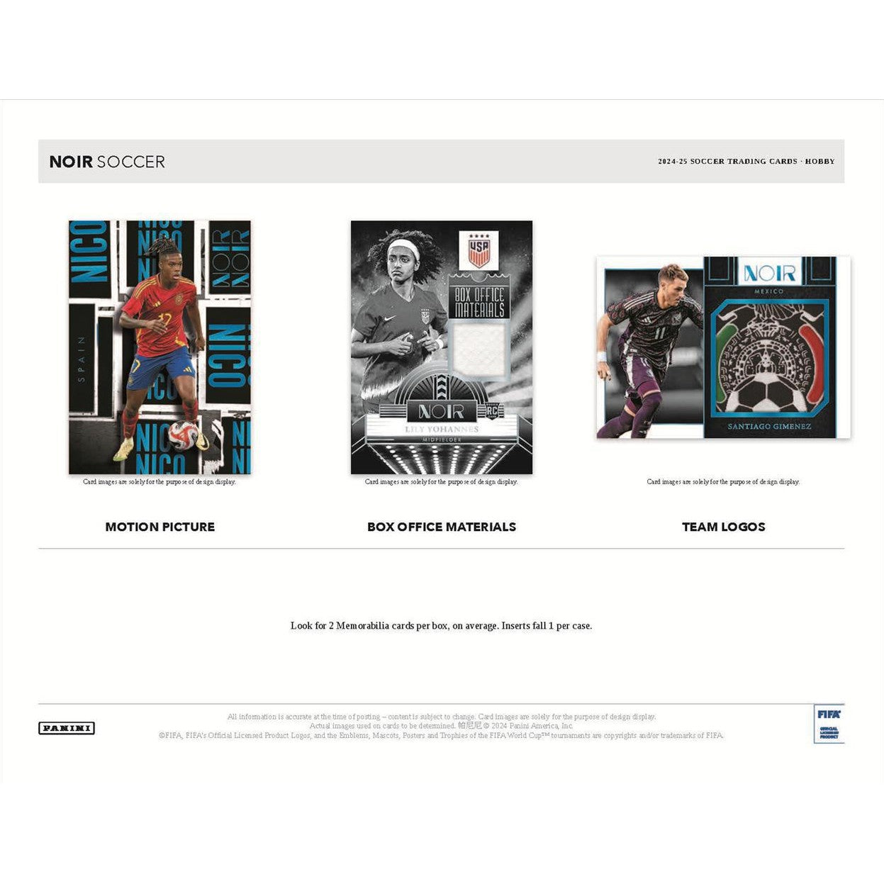 Panini Noir Soccer Hobby Box