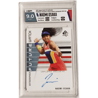 Naomi Osaka: 2021 Upper Deck SP Authentic Employee Exclusive Future Watch Autograph #UD-NO HGA 9.0 Surface 9.0