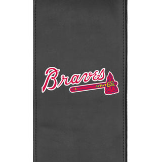 Silver Loveseat with Atlanta Braves Logo