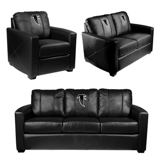 Silver Club Chair with Atlanta Falcons Classic Logo
