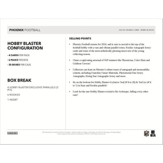 Panini Phoenix Football Hobby Blaster Box