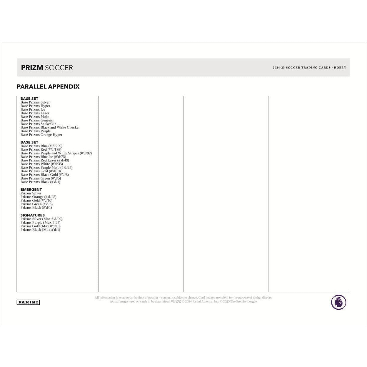 2024-25 Panini Prizm Premier League Soccer Hobby Box