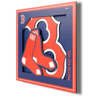 Wall Art: Boston Red Sox Logo Series 12"x12"