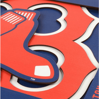 Wall Art: Boston Red Sox Logo Series 12"x12"