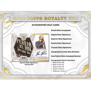 2024 Topps Royalty UFC Hobby Box